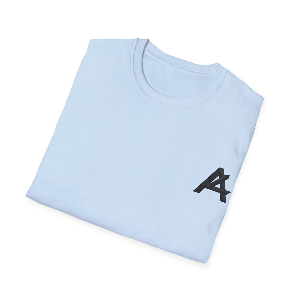 Minimalist 'PATCH' Logo T-Shirt — Chest Monogram & Back Text Tee