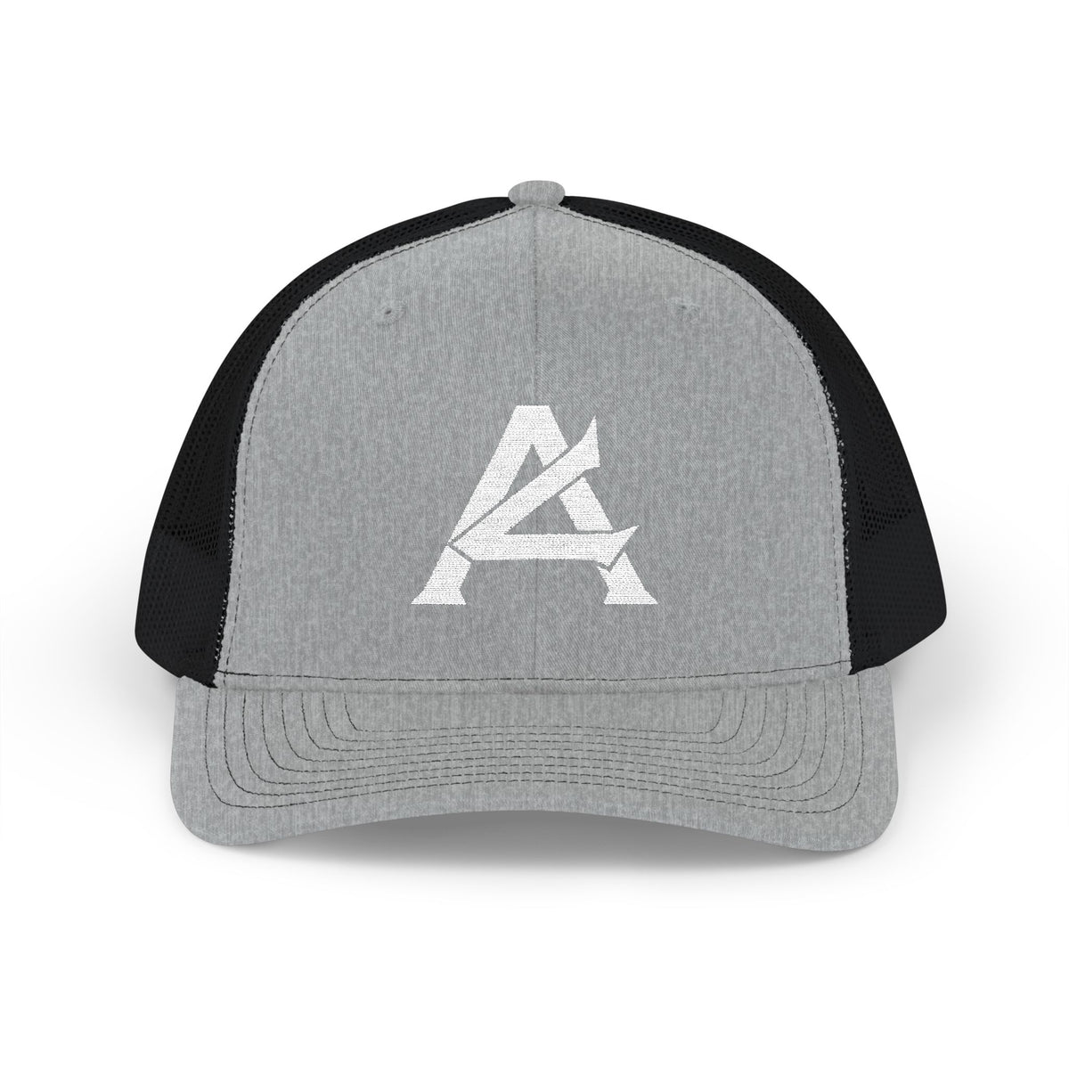 Distressed A Logo Trucker Cap — Vintage Mesh Snapback Hat