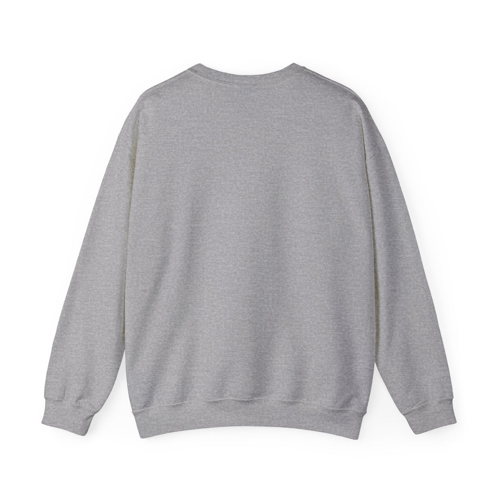 Minimalist A Logo Crewneck Sweatshirt – Small Chest Emblem, Casual White Pullover
