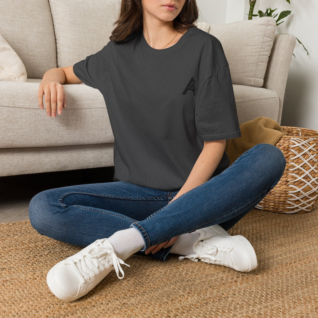 Minimalist 'PATCH' Logo T-Shirt — Chest Monogram & Back Text Tee
