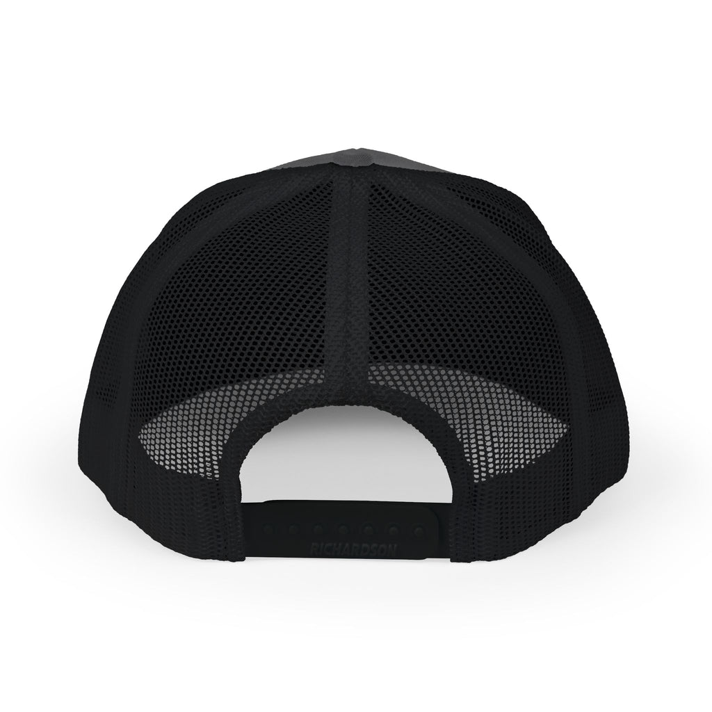 Distressed A Logo Trucker Cap — Vintage Mesh Snapback Hat