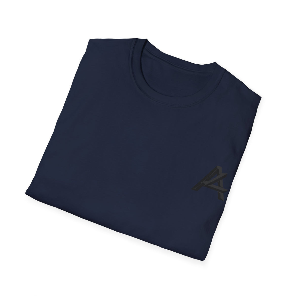 Minimalist 'PATCH' Logo T-Shirt — Chest Monogram & Back Text Tee
