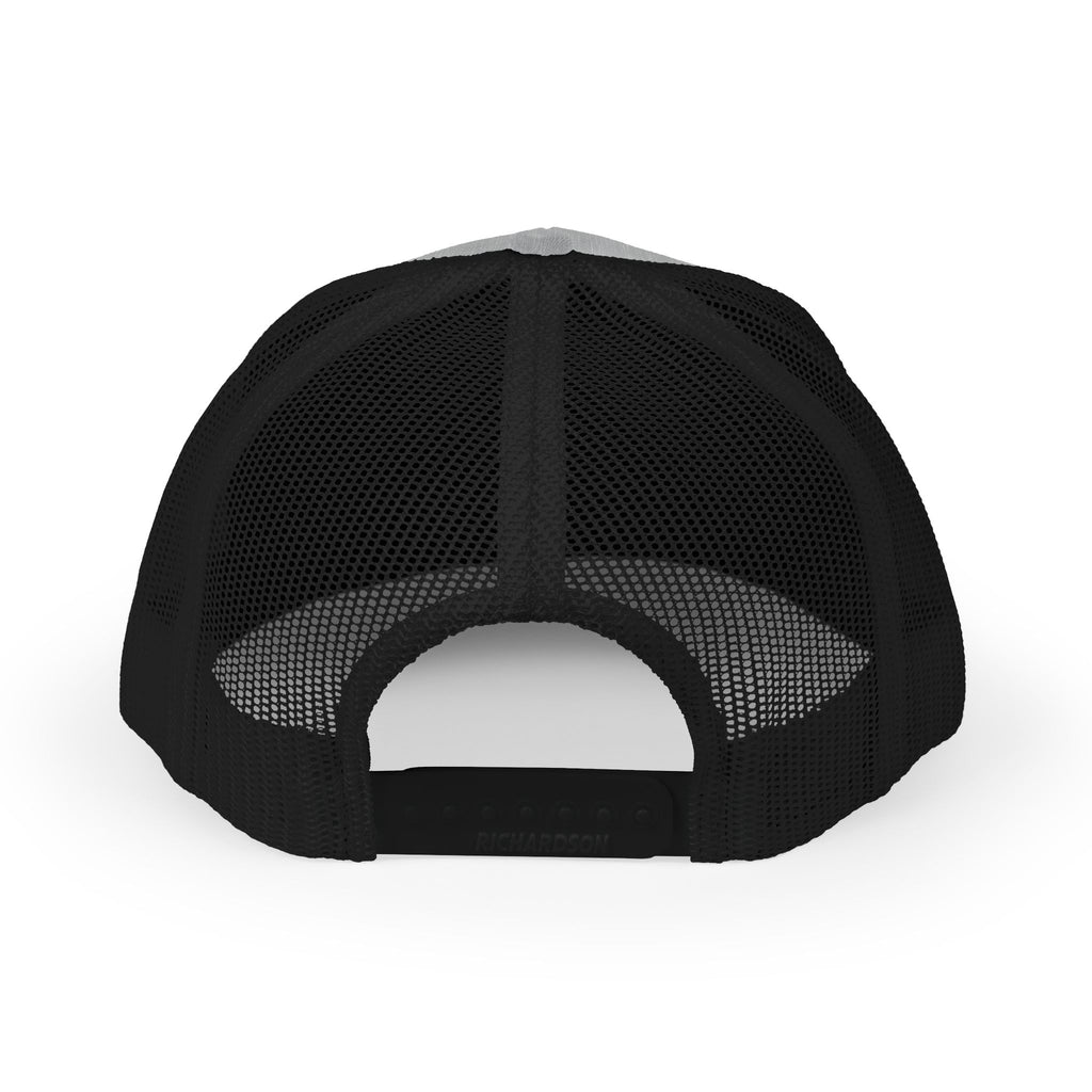 Distressed A Logo Trucker Cap — Vintage Mesh Snapback Hat