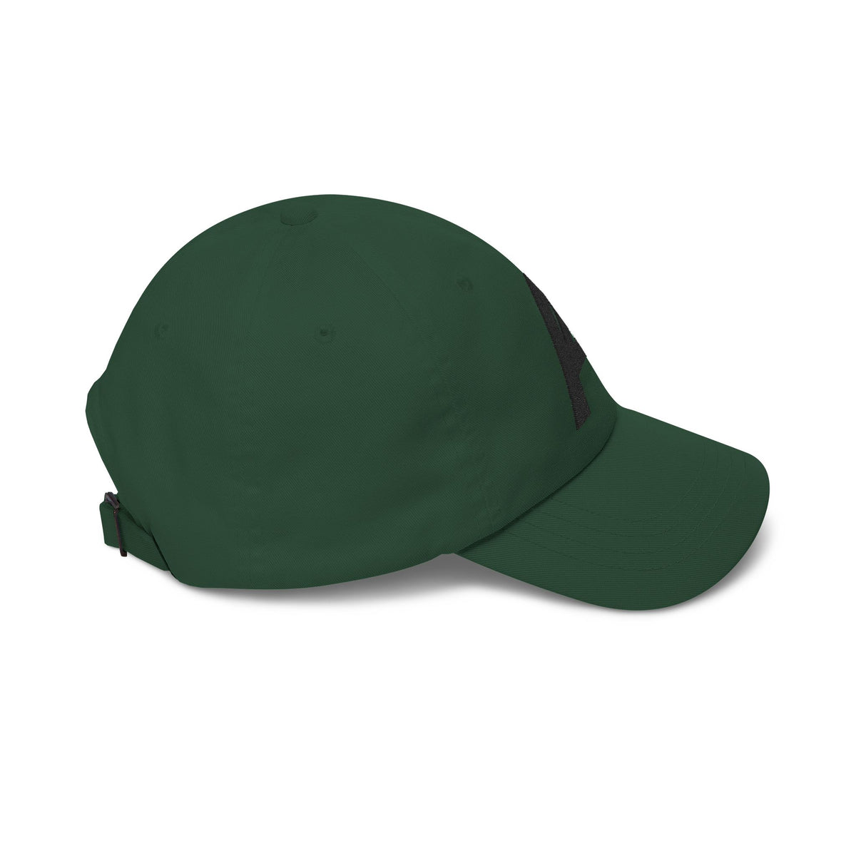 Dad Cap — Minimal Black 'A' Logo Embroidered Baseball Hat