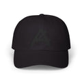 Dad Cap — Minimal Black 'A' Logo Embroidered Baseball Hat