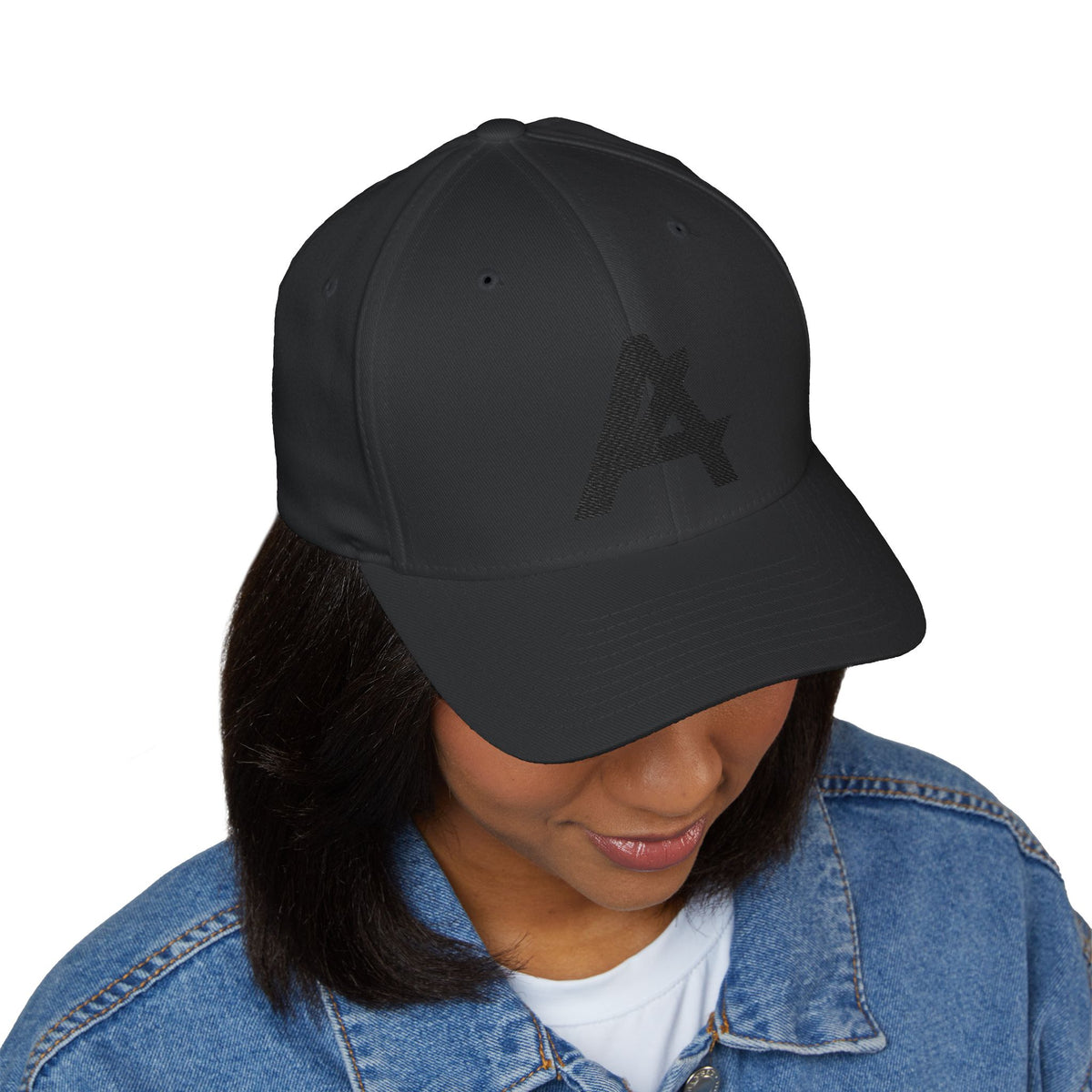 Embroidered 'A' Logo Structured Cap — Minimalist Baseball Hat