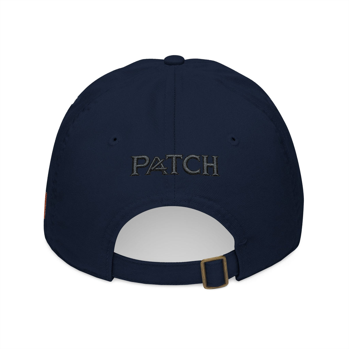 Embroidered Organic Baseball Cap — Minimal 'A' Front & PATCH Back