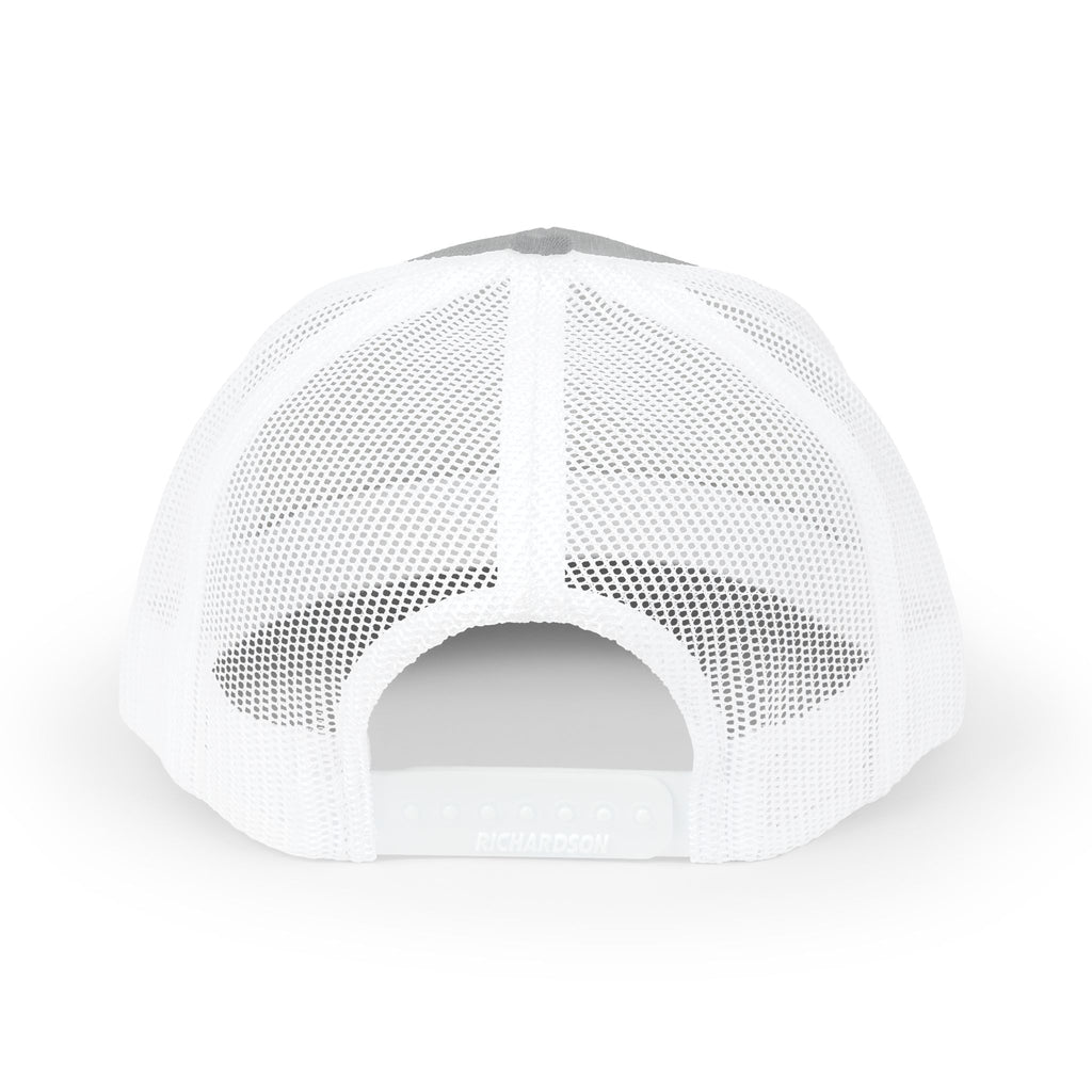 Distressed A Logo Trucker Cap — Vintage Mesh Snapback Hat