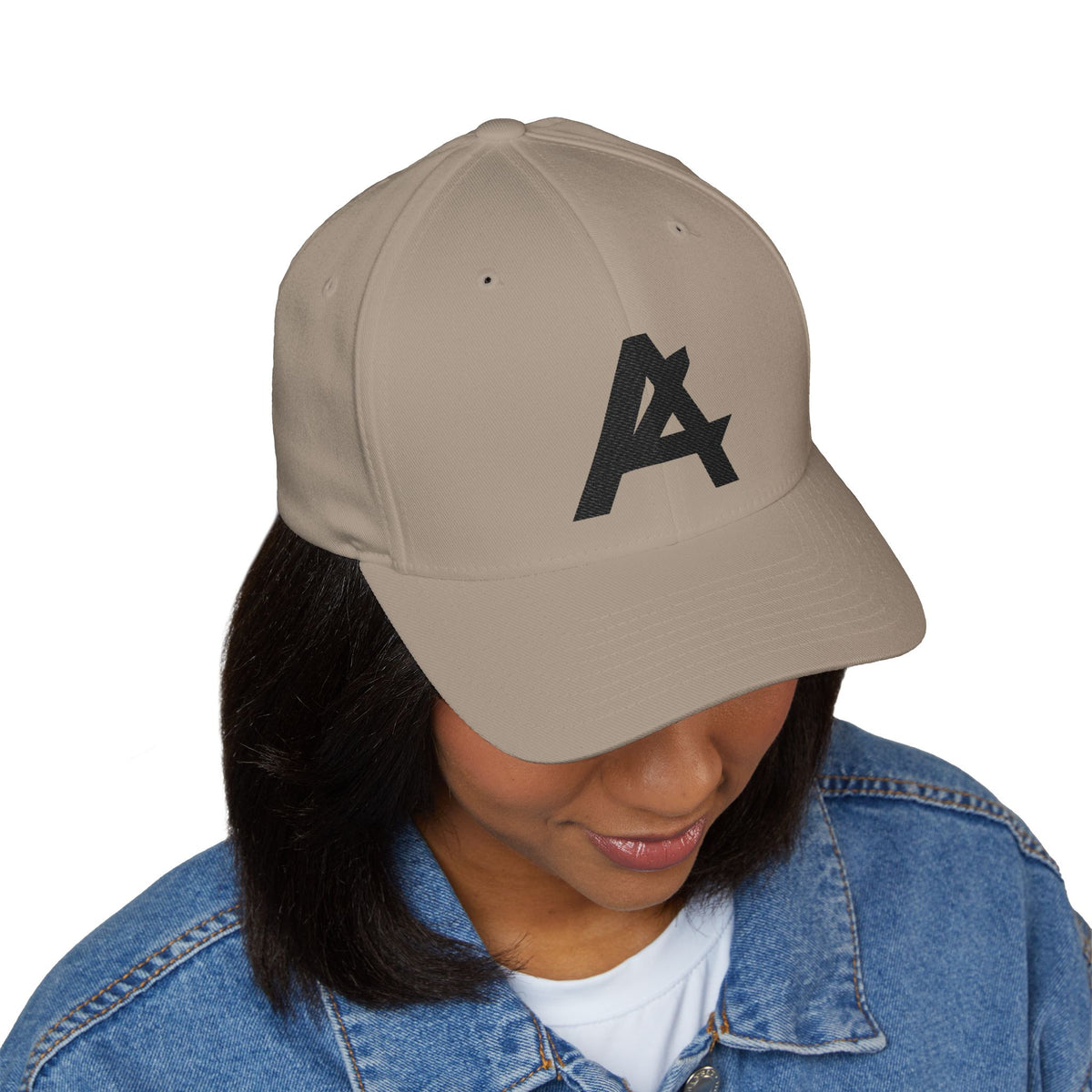 Embroidered 'A' Logo Structured Cap — Minimalist Baseball Hat