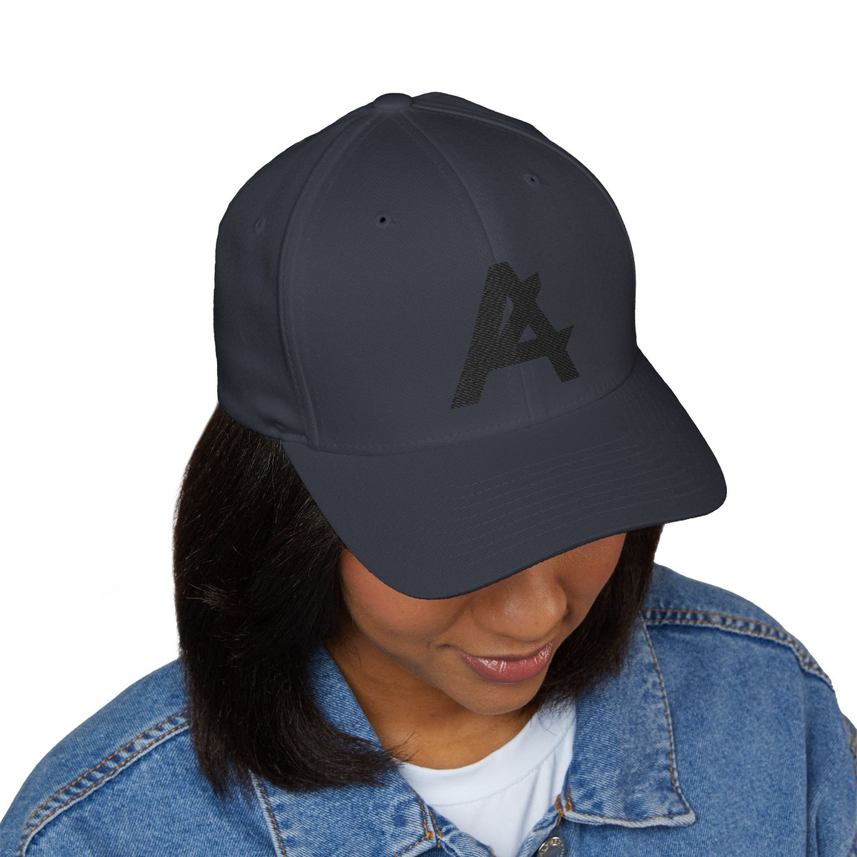 Embroidered 'A' Logo Structured Cap — Minimalist Baseball Hat