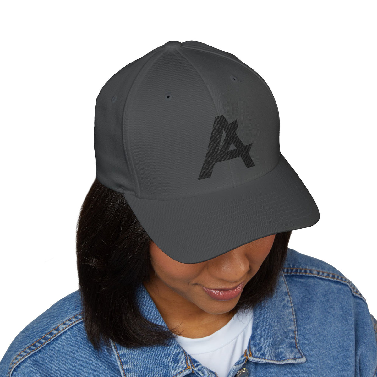 Embroidered 'A' Logo Structured Cap — Minimalist Baseball Hat