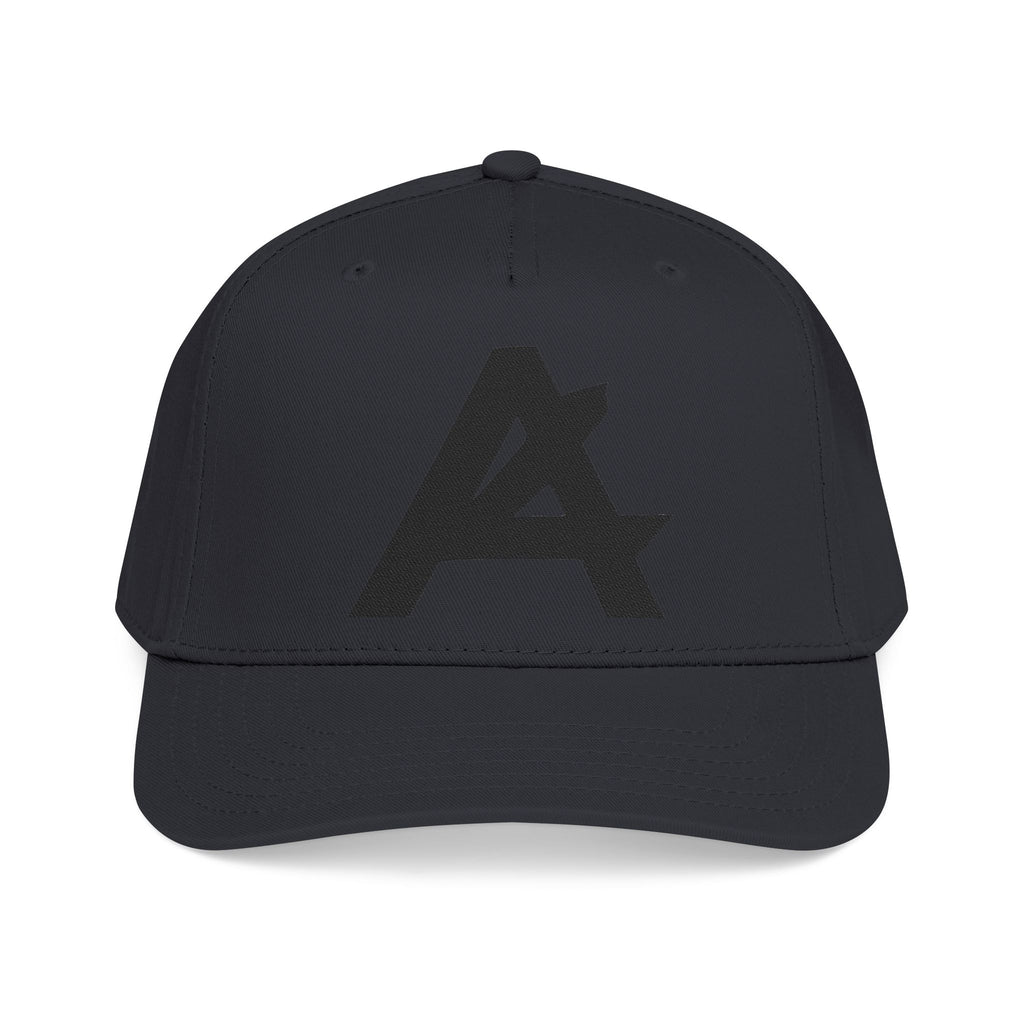 Mid Profile Baseball Cap — Embroidered 'A' Logo Two-Tone Cap