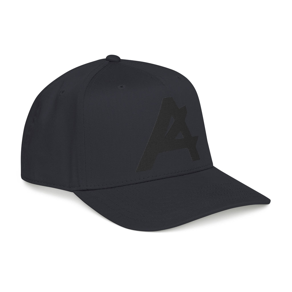 Mid Profile Baseball Cap — Embroidered 'A' Logo Two-Tone Cap