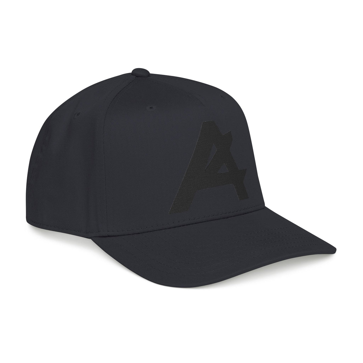 Mid Profile Baseball Cap — Embroidered 'A' Logo Two-Tone Cap