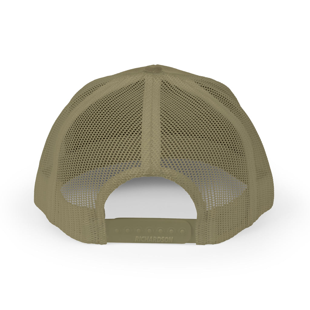 Distressed A Logo Trucker Cap — Vintage Mesh Snapback Hat